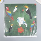 Бумага для скрапбукинга "Экзотические птицы" плотность 180 гр 30,5х32 см - Фото 4