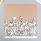 Бумага для скрапбукинга "Полевые цветы" плотность 180 гр 30,5х32 см - Фото 2