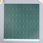 Бумага для скрапбукинга "Кристаллы на зелёном" плотность 180 гр 30,5х32 см - Фото 2