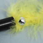 Игрушка-дразнилка для кошек «Хвост», с бубенчиком, 23 см, жёлтая - Фото 4