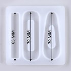 Молд силиконовый «Заколка», 3 вида заколки - Фото 7