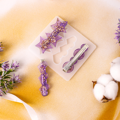 Молд силиконовый «Заколка», 3 вида заколки