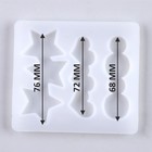 Молд силиконовый «Заколка», 3 вида заколки - Фото 6