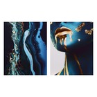 Набор из 2х картин на холсте "Девушка и море" 40*50 см - фото 10383903