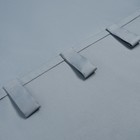 Портьера для террасы Этель 145×200 см на липучках, цвет серо-голубой, оксфорд с ВМГО, 100% п/э - Фото 4