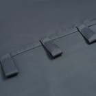 Портьера для террасы Этель 145х200см на липучках, цвет графит, оксфорд с ВМГО, 100% п/э - фото 9807017