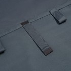 Портьера для террасы Этель 145х200см на липучках, цвет графит, оксфорд с ВМГО, 100% п/э - фото 9807018