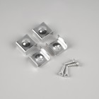 Накладной профиль Uniel для светодиодной ленты, 2 м, 15.2 × 6 мм, матовый рассеиватель, аксессуары - фото 24304858