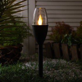 Садовый светильник Uniel Candle на солнечной батарее, 6.5 × 43 × 6.5 см, эффект пламени