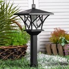 Садовый светильник Uniel Retro на солнечной батарее, 17 × 100 × 17 см, свечение белое 9544323 - фото 16283534