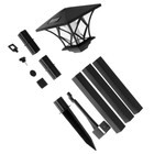 Садовый светильник Uniel Retro на солнечной батарее, 17 × 100 × 17 см, свечение белое 9544323 - фото 16283538