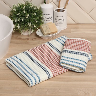 Набор полотенец LoveLife Waffle (2 шт.: 70×140 см, 33×74 см), 100% хлопок, 280 г/м²