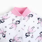 Кофточка для девочки, цвет белый/принцесса, рост 74 см - фото 27140734