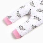 Штанишки детские, цвет белый/коала, рост 74 см - фото 25274402