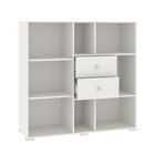 Стеллаж с ящиками Капелла, 1246х424х1217, Белый - фото 22125607