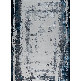 Ковровая дорожка Kleopatra 36897J, размер 120x2000 см, цвет blue fls/l.grey