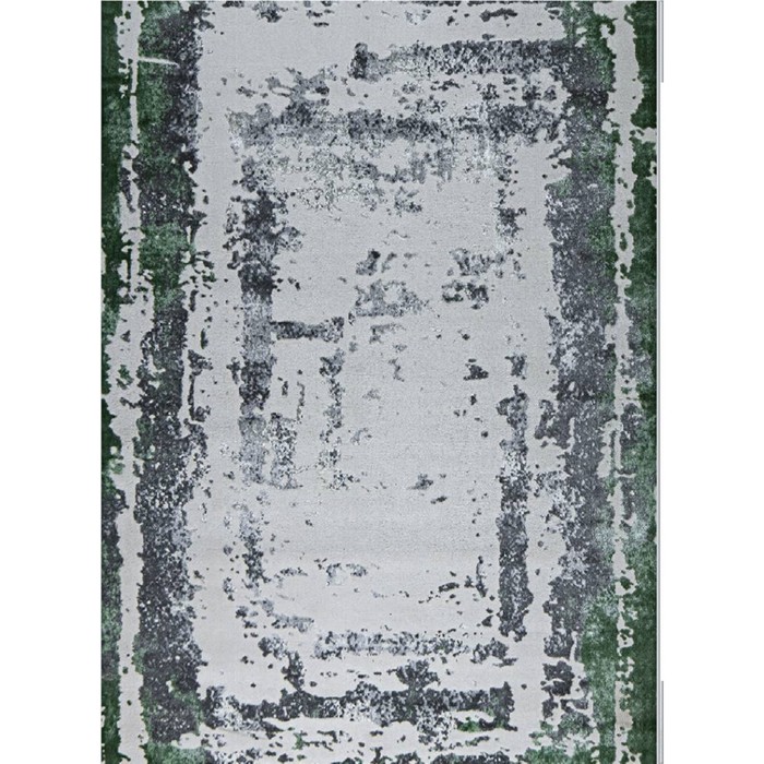 Ковёр прямоугольный Kleopatra 36897J, размер 200x400 см, цвет green fls/l.grey