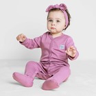 Комбинезон детский с закрытыми ножками Basic, рост 74 см, сиреневый - Фото 1