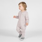 Комбинезон детский с открытыми ножками «Облака», рост 68 см, цвет бежевый - фото 109929024