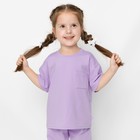 Футболка для девочки, рост 98 см, цвет лавандовый - Фото 3