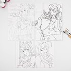 Раскраска акварелью «Мир Аниме», А4 - Фото 4