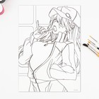 Раскраска акварелью «Мир Аниме», А4 - Фото 5