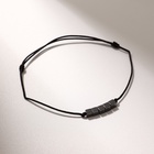 Браслет желаний «Гематит» куб на чёрной нити, длина регулируется - Фото 2