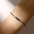 Браслет желаний «Гематит» куб на чёрной нити, длина регулируется - Фото 3