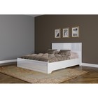 Кровать двуспальная «Клик Мебель. Лена - 2», 1200×2000 мм, цвет белая/белый глянец - Фото 1