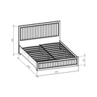 Кровать двуспальная «Клик Мебель. Лена - 2», 1200×2000 мм, цвет белая/белый глянец - Фото 2