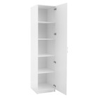 Пенал правый Лена-2, 500х560х2200, Белый/Белый глянец - фото 26411527