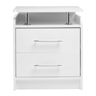 Тумба прикроватная «Клик Мебель. Милан», 600×500×410 мм, цвет белый бриллиант - Фото 4