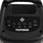 Портативная колонка Telefunken TF-PS1237B, 15Вт, 1500мАч, FM,BT, USB, TWS, подсветка, черная - фото 51327013 Портативная колонка Telefunken TF-PS1237B, 15Вт, 1500мАч, FM,BT, USB, TWS, подсветка, черная - фото 51327013
