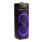 Портативная колонка Soundmax SM-MS4207, 80Вт, 3600мАч, FM, BT, USB, TWS, подсветка, черная