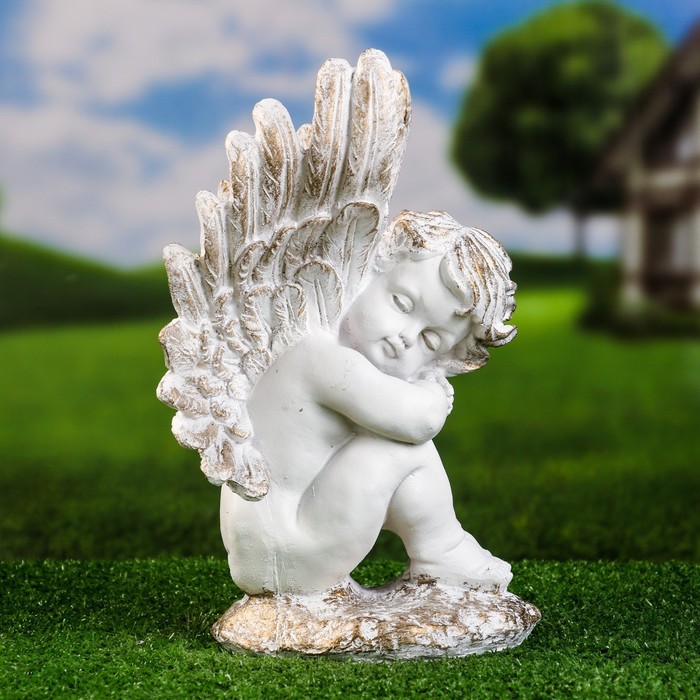 Фигура "Ангел на камне" 31см - фото 1911917069