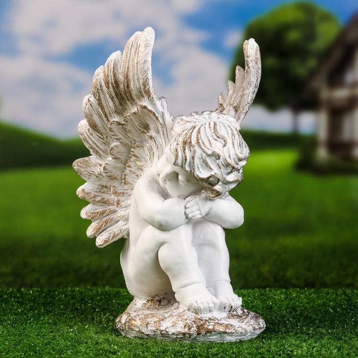 Фигура "Ангел на камне" 31см - фото 1911917070