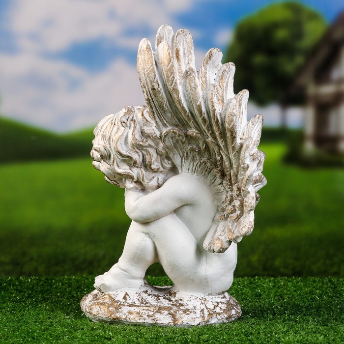 Фигура "Ангел на камне" 31см - фото 1911917071