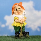 Садовая фигура из гипса «Гном с метлой», 30×14×14 см - Фото 4