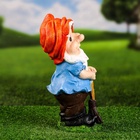 Садовая фигура из гипса «Гном с метлой», 30×14×14 см - Фото 7
