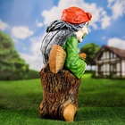 Садовая фигура из полистоуна «Баба Яга с метлой», 55×30×34 см 9567040 - фото 319863532