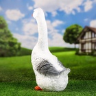 Садовая фигура из полистоуна «Гусь», h=47 см - Фото 4