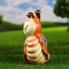 Садовая фигура "Улитка" оранжевая, 27х15х27см - фото 41455202