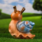 Садовая фигура "Улитка" оранжевая, 27х15х27см - фото 41455203