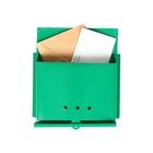 Ящик почтовый без замка (с петлёй), горизонтальный «Письмо», зелёный - Фото 1