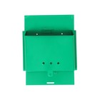 Ящик почтовый без замка (с петлёй), горизонтальный «Письмо», зелёный - Фото 3