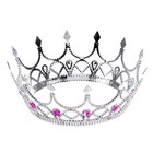 Карнавальный набор принцессы плащ гипюр розовый,корона,длина 85см - Фото 7