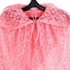 Карнавальный костюм «Принцесса», плащ гипюр, корона, длина 85 см, цвет коралловый - Фото 4