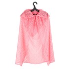 Карнавальный костюм «Принцесса», плащ гипюр, корона, длина 100 см, цвет коралловый - Фото 2