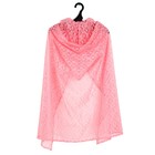 Карнавальный костюм «Принцесса», плащ гипюр, корона, длина 100 см, цвет коралловый - Фото 3