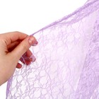 Карнавальный костюм «Принцесса», плащ гипюр, корона, длина 85 см, цвет аметистовый - фото 24629097